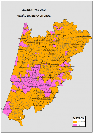 BEIRA LITORAL: LEGISLATIVAS 2002